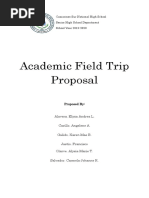 Academic Field Trip Proposal: Camarines Sur National High School Senior High School Department School Year 2019-2020