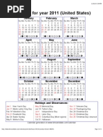 Calendar 2011