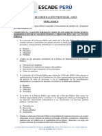 EXAMEN CERTIFICACION OSCE - NIVEL BÁSICO - Doc. Jhon Gutieerez