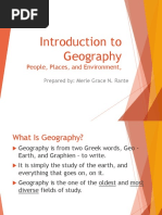 Introduction To Geography: People, Places, and Environment