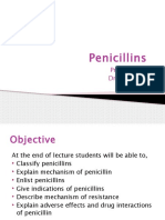 Penicillins: Presented By, DR Noor Jahan