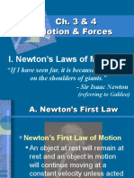 Ch. 3 & 4 MOTION & FORCE