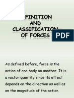 AND Classification of Forces