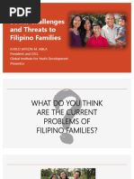 Social Issues and Threats Affecting Filipino Families