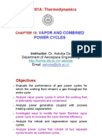 ESO 201A: Thermodynamics: Vapor and Combined Power Cycles