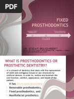 Introduction & Terminology Fixed Prosthodontics: A Brief Introduction