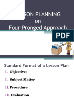 Lesson Planning On Four-Pronged Approach