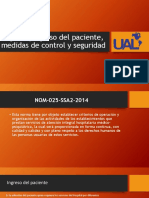 Ingreso y Egreso Del Paciente, Medidas de