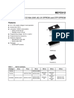 512 Kbit (64K x8) UV EPROM and OTP EPROM: Features