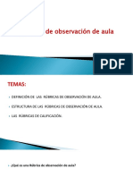 Rúbricas de Observación de Aula PDF