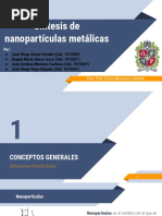 Sintesis de Nanoparticulas Metalicas