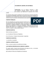 Fuentes de Derecho Laboral en Guatemala