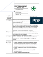 7.2 Sop Monitoring Status Fisiologi Pasien Selama Pemberian Anastesi Lokal