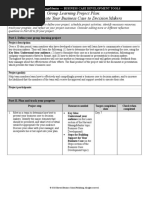 Group Learning Project Plan: Communicate Your Business Case To Decision Makers