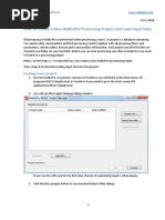 How To Create A New Radexpro Processing Project and Load Input Data