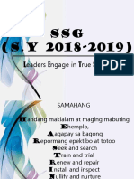 SSG (S.Y 2018-2019) : L Eaders Engage in True Service