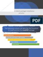 Biometric Client Package Installation Process