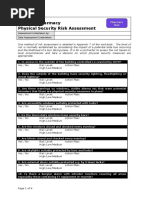 Name of Pharmacy Physical Security Risk Assessment