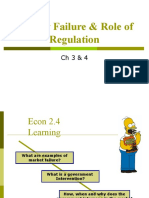 Market Failure & Role of Regulation