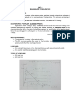 Unit 4 Biasing and Stabilization