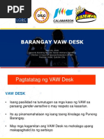 Strengthening Barangay VAW Desk Tagalog