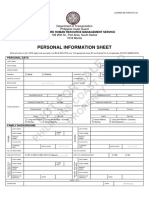 Personal Information Sheet 2017