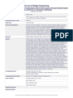 Improved Assessment Methods For Static and Fatigue Resistance of Old Metallic Railway Bridges