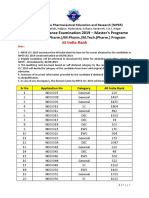 National Institute Pharmaceutical Education and Research Master's