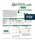 Bombay Rayon Fashions Ltd. (BRFL) : Report Generated On: 6th September 2013 Score Card As of 6th September 2013