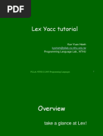 Lex Yacc Tutorial: Kun-Yuan Hsieh