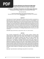 A Study On Biodiiesel Production From Microalgae Biomass: Telaah Produksi Biodiesel Dari Biomassa Mikroalga