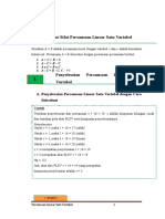 Bahan Ajar Persamaan Linear Satu Variabel