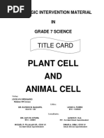 SIM 7 Plant Cell and Animal Cell