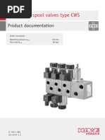 Directional Spool Valves Type CWS: Product Documentation