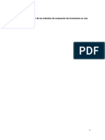 Análisis y Aplicación de Los Métodos de Evaluación de Inventarios en Una Institución de Salud.