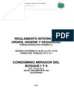 Reglamento Interno Higiene y Seguridad Nuevo