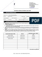 Hospitalization Surgical Insurance (GHS) Form