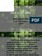 Palliative Care: Mrs. Grace Lydia Asst - Professor Oacn