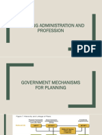 Planning Administration Profession