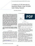 Performance Analysis Oflte Networks in Different Transmission Modes Using 16-Qam Under Fading Channels