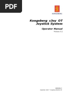 Kongsberg Cjoy Ot Joystick System: Operator Manual