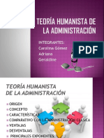 Teoría Humanista de La Administración