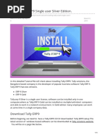 Tally Install PDF