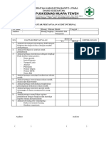 Ceklist Audit Internal Rekam Medik