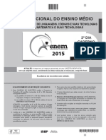 Enem - 2015 - Dia 02 - Caderno 13 - Cinza - Gabarito 2 Aplicação PDF