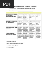 Matemática: Fracciones (Rubrica)