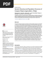 Genetic Diversity and Population Structure of Cowpea (Vigna Unguiculata L. Walp)