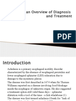 Achalasia: An Overview of Diagnosis and Treatment: Review