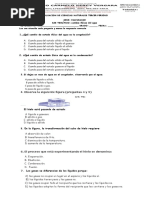 Evaluacion de Ciencias Cambios Fisicos Del Agua 3°