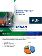 Hands and Fingers Injury Safety Awarness - March 2018